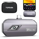 Thermal Camera TOPDON TC002C for IOS 15/16 Series and iPads with Type-C Port, 256x192 IR High Resolution, Thermal Imaging Camera with Infrared Test Report, -20-550℃, Upgraded Version of TC002