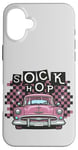 Coque pour iPhone 16 Plus Chaussette de voiture vintage Hop