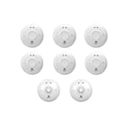 6 x FireAngel SW1-PF-T Mains Optical Smoke Alarms+ 2 x HW1-PF-T Mains Heat Alarm