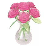 Robetoy Crystal Kristall Puzzle Pussel 3D Sex ROSA rosor roses 4