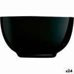 Bol Luminarc Diwali Noir Noir verre Verre trempé 14,5 cm [24 Unités]