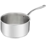 Tefal Pierre Gagnaire Casserole acier inoxydable 20 cm, Excellente diffusion de la chaleur, Poignée rivetée, Robuste, Design élégant, Tous feux dont induction, Fabriqué en France H8223002