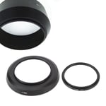 HN-1 Lens Hood 49mm UV Lens Filter Lens Cap Set for 24mm F2.8D 28mm F2 35mm Set