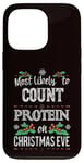 iPhone 13 Pro Most Likely to Count Protein on Christmas Eve Funny Gymbro Case