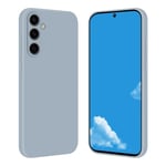 Tveinan Coque pour Samsung Galaxy A15 4G / 5G Étui de Protection, Coque Silicone Liquide Ultra Mince Souple Cover TPU Fine Housse de Protection Antichoc Case pour Samsung A15 4G / 5G, Bleu Anthracite