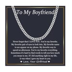 EPIRORA Mens Gifts Cuban Chain Gifts for Boyfriend,Boyfriend Gifts for Him丨Mens Chain Necklace Christmas Anniversary Valentines Day Gifts Presents for Boyfriend