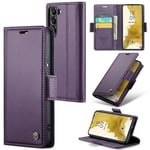 Samsung Galaxy S22+      Pu Wallet Case    [Purple]