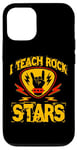 Coque pour iPhone 12/12 Pro J'enseigne le rock aux stars du rock, professeur de musique, Rock On Graphic