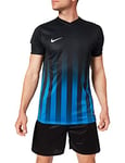 Nike SS Striped Division II JSY T-Shirt pour Homme S Noir/Bleu/Blanc (Black/Royal Blue/Blanc)