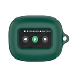 For JBL Live Beam 3 Wireless Bluetooth Earphones Silicone Protective Case(Dark Green)