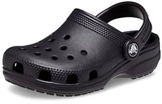 Crocs Mixte Enfant Classic Clog K Sabots, Noir, 34/35 EU