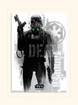 Star Wars Rogue One (Death Trooper Grunge) 30 x 40 cm montée d'impression