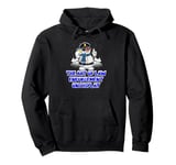 The Art of Law Enforcement on Display Funny Police Officer Pullover Hoodie