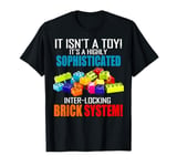 Master Builder Bricks Blocks Toys Funny Gifts Men Boys Kids T-Shirt