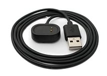 SYSTEM-S Câble USB 2.0-100 cm - Pour montre connectée Realme Band 2 - Noir