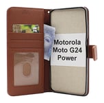 New Standcase Wallet Motorola Moto G24 Power (Brun)