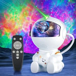 BULLA Astronaut Galaxy Projector, Spaceman Night Light Projector for Bedroom, 360° Adjustable Star Projector, Space Light Projector with Timer & Remote Control, Night Light Gifts for Kids and Adults