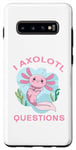 Coque pour Galaxy S10+ I Axolotl Questions Amphibien mignon