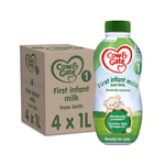 4 x 1L Cow & Gate 1 Ready To Feed First Infant Milk Suitable From Birth