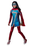 RUBIES - Avengers Officiel - Déguisement Classique Miss Marvel Enfant Fille - Taille 5-6 ans - Costume Tunique Rouge et Bleu, Pantalon Rouge et Masque - Pour Halloween, Carnaval - Idée Cadeau Noël