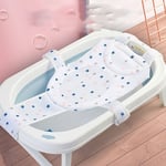 Newborn Foldable Non-slip Bath Mat Cross-shaped Bathtub Seat Baby Tubs