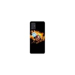 Coque pour Samsung Galaxy A51 Manga Naruto Noir