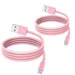 2 Pack Apple MFi Certified iPhone Charger Cable 2m, Apple Lightning to USB Cable Cord 2 metres Fast Charging Apple Phone Long Cables for iPhone13/12/12 mini/ 11/11Pro/Max/X/XS/XR/XS Max/8/7/6/iPad