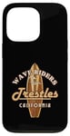 Coque pour iPhone 13 Pro Surf Trestles California Vintage Surf Vacation Design