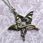 Draca Stella Dragon Pentagram Star Pendant Necklace Anne Stokes Carpe Noctum