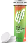 Lift | Fast-Acting Glucose Chewable Energy Tablets | Orange | 12 Pack of Tubes