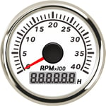 (4KWS) 52 mm:n kierroslukumittarin kierroslukumittari 0-3000 rpm 0-4000 rpm 0-6000 rpm 0-8000 rpm punaisella taustavalolla 9-32 V moottoripyörävaunuille