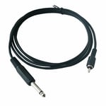6.35mm to RCA Audio Extension Cable, Male to Male - 1.8m