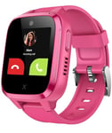 XPLORA Kidzi - Montre connectée pour Enfants (avec SIM) – 4G, Appels, Messages, Mode école, Fonction SOS, localisation GPS, Appareil Photo, podomètre - incluant 3 Mois d'abonnement Gratuit (Rose)