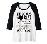 Womens Texas Girl is a perfect mixture of Princess and Warrior Raglan Baseball Tee