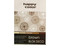 Happy Color Tekniskt Block A4 20K Brun