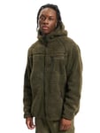 Brandit Teddyfleece Worker Jacket, Olive, 6XL