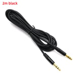 Câble audio mâle à mâle 3.5mm aux 1m 35 jack à 3. Câble AUX Jack de voiture pour iPhone,casque,haut-parleur Beats,cordon Aux,MP3,4,5mm - Type black 2m