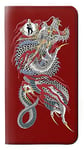 Yakuza Dragon Tattoo PU Leather Flip Case Cover For Samsung Galaxy A40