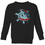 Marvel The Amazing Spider-Man Snowflake Web Pull de Noël pour enfants - Noir - 3-4 ans - Noir