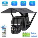 Camera de surveillance solaire exterieure ptz ip solaire hd 5MP 4G Faible Consommation d'energie avec Vision nocturne et Audio bidirectionnel