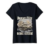 Womens German Tiger Tank |German tank weapon | soldiers V-Neck T-Shirt