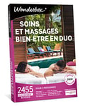 Wonderbox - Coffret cadeau - SOINS ET MASSAGES BIEN-ÊTRE EN DUO - 2455 soins, massages sur mesure, modelages, hammam, soins du visage ... pour 2 personnes