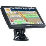 LOVPOI Sat Nav 7 Inch, 2022 UK Ireland Europe Maps(Free Lifetime Updates),Sat Navs For Car Truck Lorry Hgv Motorhome, Features Postcodes, Speed Cam Alerts, Lane Assist