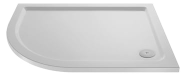 1000mm x 800mm Premium Slip Resistant Shower Tray - Left Hand Offset Quadrant - 