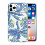 For Apple Iphone 11 Pro Max Silicone Case Palm Trees Tropical Green - S1196