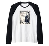 A Christmas Carol Book Cover - Ebeneezer Scooge Rebirth Raglan Baseball Tee