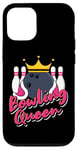 Coque pour iPhone 12/12 Pro Bowling Queen Funny Bowler Girl Bowling Team Girls