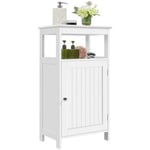 Armoire Salle de Bain Meuble Rangement Toilette avec Porte Salon Chambre Cuisine