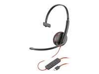 Poly Blackwire C3210 - 3200 Series - headset - på örat - kabelansluten - USB-C