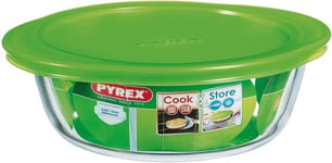 Pyrex Classic Cook&Store Rectangular Round Square Oval Glass Dish With Lid Green